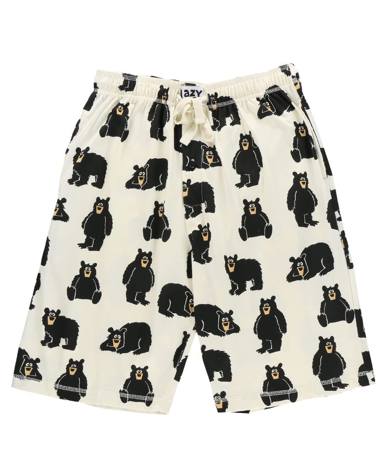 Lazy One Pajama Shorts for Men, Men's Pajama Bottoms, Sleepwear, Animal (Papa Bear, Large) - Image 3